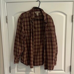 Duluth Trading Plaid Button-Up Shirt